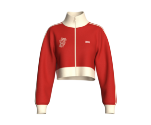 Girls Cropped Sweatshirt With Zipper | Marvelous / Clo3d / obj / fbx