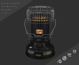 Kerosene Heater WKH-23 Black