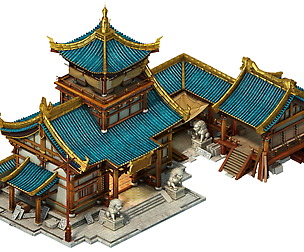 model - city building - building materials shop