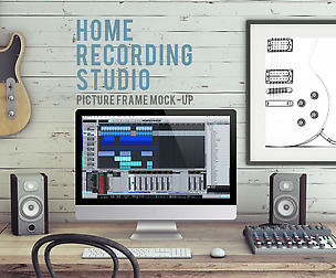 Home Recording Studio Mock-Up #1