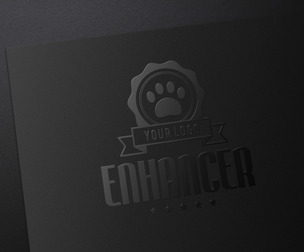 Black Spot LOGO Effect, Text Effect, PSD Template