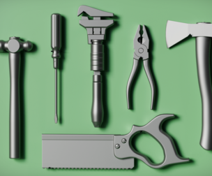 Old Tools Collection Vol 1 (Game-ready and High-poly)