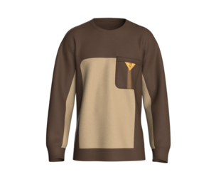 Men Round Pocket Sweatshirt | Marvelous / Clo3d / obj / fbx
