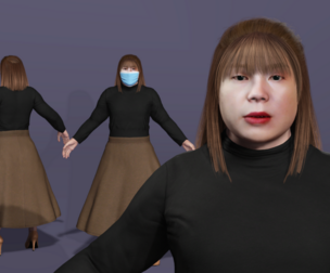 Realistic Nanjing hongjie Red Sister Meme Chinese Viral Meme Figure