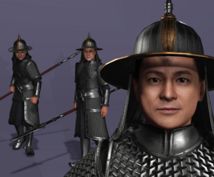 Realistic Ancient Asian Chinese General Zhao YunThree Kingdoms