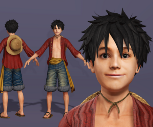 Next-Gen Realistic Luffy Character ONE PIECE Gokuraku Jodo dance