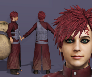 Gaara Realistic Ninja Naruto Next-Gen Quality UE Engine Ready