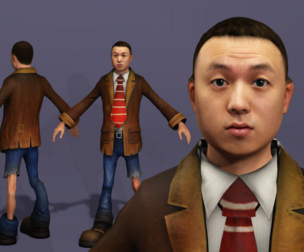 Realistic Chinese Internet Star Liu Bo meets Plants vs Zombies