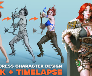 1400+ Warrioress Reference Pictures + PROCESS TIMELAPSE + PSD