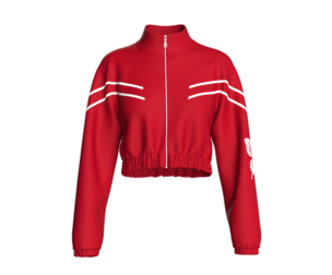 Girls Cropped Jacket With Elastic Bottom | Marvelous / Clo3d / obj / fbx