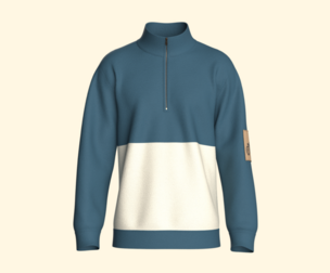 Men Half Zip Jacket With Patch | Marvelous / Clo3d / obj / fbx