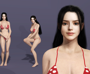 High-Quality Realistic Bikini Girl 3D Model sexy beauty woman