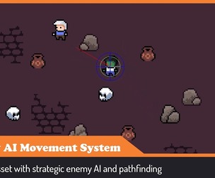 2D Enemy AI Movement System for Unity