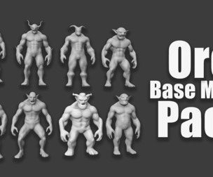 Base Mesh for Sculpting Monsters (Orcs)