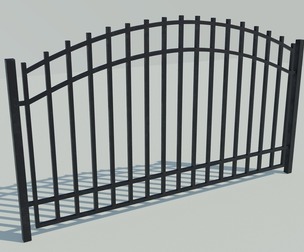 Fence metallic standard