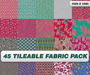 45 Tileable  Fabric Pack