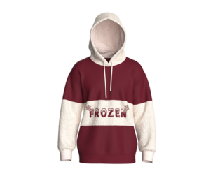 Men Printed Hoodie With Sherpa - FROZEN | Marvelous / Clo3d / obj / fbx