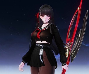 <鸣潮> 千咲-纯黑JK制服 多切换