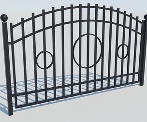 Fence with circles