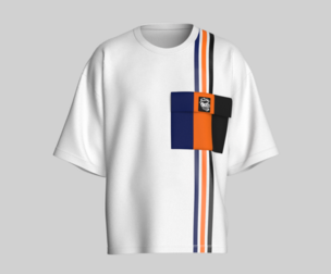 Men Oversized Shoulder Drop Tshirt With Pocket | Marvelous / Clo3d / obj / fbx