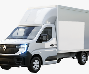 Renault Master 2025 Lift Gate Box Truck 3D Model