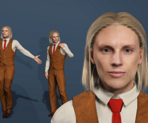 Exclusive Stranger Things：One Henry Creel Vecna Retro Suit Outfit Game Ready UE Rigged