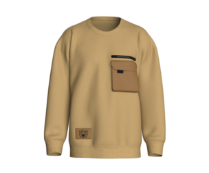 Men Zip Sweatshirt With Pocket | Marvelous / Clo3d / obj / fbx