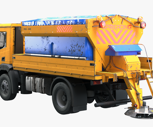 Used Winter Service Truck with Salt Spreader