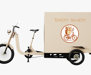 Electric Cargo Tricycle Delivery Bicycle - Bakery Delivery