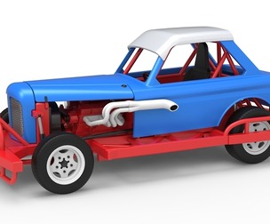 New Zealand Vintage Stock car Scale 1:25