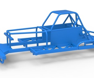 Frame of New Zealand Vintage Stock car Scale 1:25