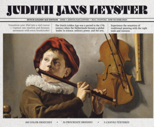 Judith Leyster Procreate Kit (Procreate Brushes, Canvas Textures & Color Palettes)