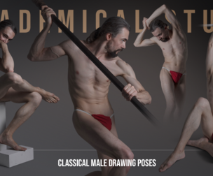 1160+ Academical Study - Classical Male Drawing Poses