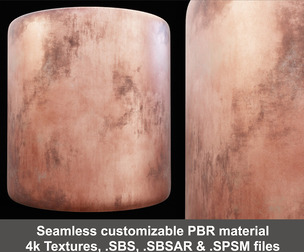 Aged Pink Copper Substance material and textures