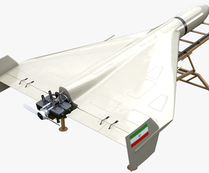 Shahed 136 Iran UAV Drone and Launch Ramp
