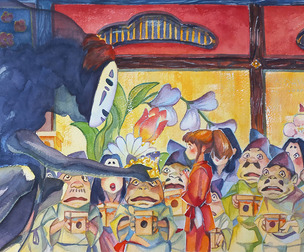 Spirited Away. Watercolor 1.