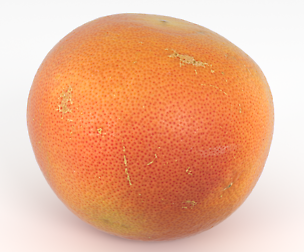 Photorealistic Grapefruit Orange