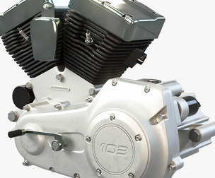 V2 Air-Cooled V-Twin Motorcycle Engine