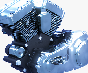 Air-Cooled V-Twin Motorcycle Engine Twin-Cam