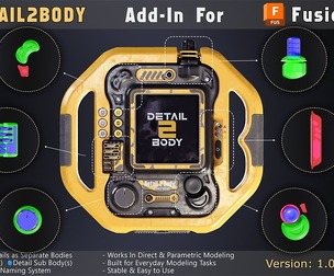 Detail2Body – Fusion 360 Add-in for Extracting Surface Details