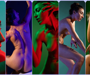 Female Nude in Colors 3- Photo Reference Pack For Artists 634 JPEGs