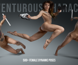 500+ Adventurous Character – Female Dynamic Poses