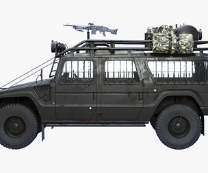 Apocalypse SUV 3D Model Armored Off-Road Vehicle