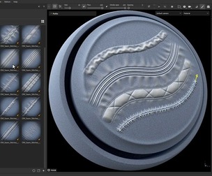 Dynamic Seam_ Stitches Brushes For Substance Painter & Zbrush_ZBP/ Alpha(2K ) +Tutorial V-01