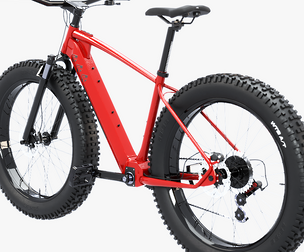 Modern Electric Red MTB Fatbike