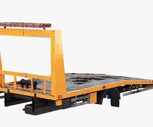 Aged Car Transporter Flatbed Tow Truck Body