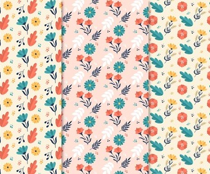 Spring patterns, Vector Seamless Texture, EPS File.
