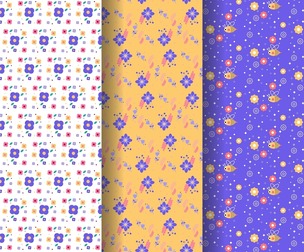 Spring patterns, Vector Seamless Texture, EPS File.