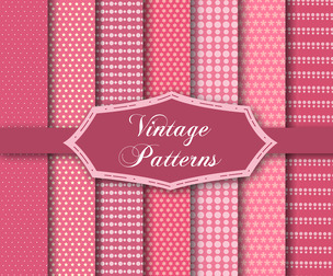 14 Vintage patterns, vector Seamless Texture Patterns, EPS File.