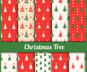 Christmas & Winter vector Seamless Texture Patterns, EPS File.